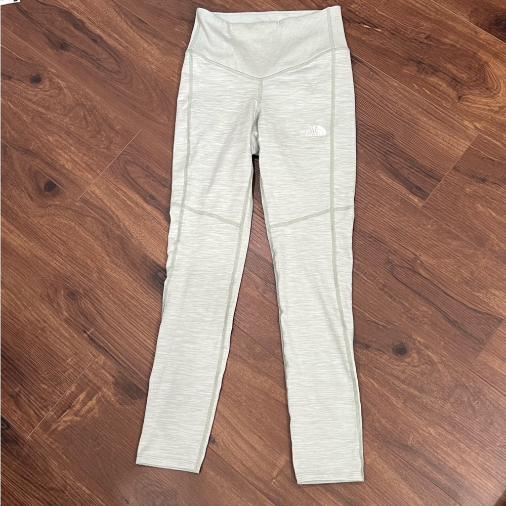 The North Face Light Gray/Green Leggings